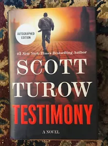 SIGNED Testimony by Scott Turow, 2017, Hardcover Dust Jacket 1st ed - Picture 1 of 4