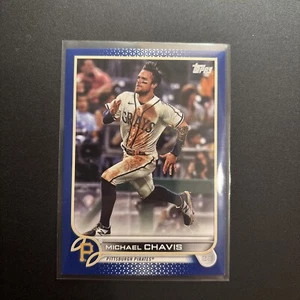 Topps 2022 edición cromo zafiro azul real Michael Chavis #365 - Imagen 1 de 2