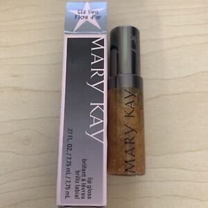 New in Box Full Size Mary Kay Gold Sequins Lip Gloss