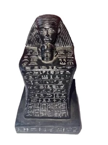 Estatua Egipcia De Colección Ejército Horemheb Jeroglífico Inscripción Resina - Imagen 1 de 4