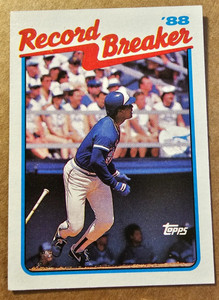 George Bell, 1989 Topps 1, Record Breaker Baseball Card (JJ)