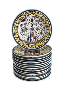 Williams Sonoma Nazari Portugal 14 Hand Painted 8" Salad Plates * - Picture 1 of 11