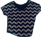 Xhilaration Black And Gold Sequin Top Xs