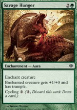 SAVAGE HUNGER FOIL X4 4 4X Shards of Alara MTG Magic the Gathering Cards DJMagic