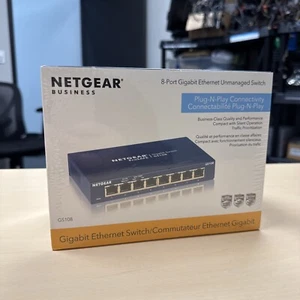 NETGEAR 8-Port Gigabit Ethernet Unmanaged Switch (GS108) - Picture 1 of 6