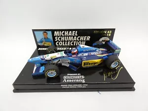 Benetton B195 Michael Schumacher #1 Gp England 1995 Amerang MINICHAMPS 1/43 F1 - Foto 1 di 1