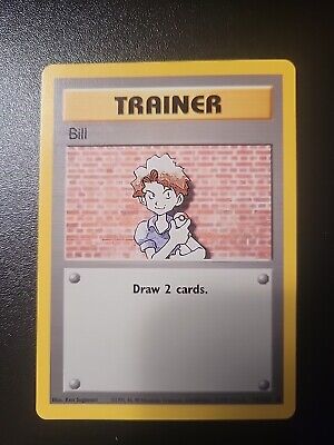 Pokemon TCG Card 1999 unlimited base Set Bill 91/102 Mint Never Played 