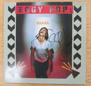 IGGY POP SOLDIER 1980 SIGNED COA LP AUTOGRAPH STOOGES - Picture 1 of 1