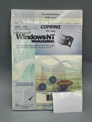 Microsoft Windows NT Workstation for Compaq PC, Factory Sealed - Image 1 of 4