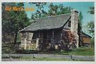 Carte postale vieille cabine mat Harold Bell Wright berger des collines Branson MO A1