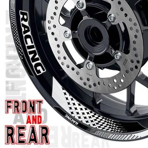 White GP07 Rim Sticker Graphic For Triumph STREET TRIPLE 675 765 R - Picture 1 of 16