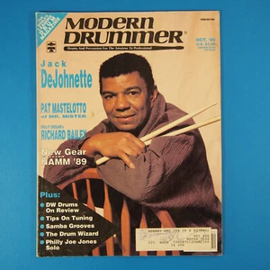 Modern Drummer October 1989 ~ Jack DeJohnette, Pat Mastelotto, Richard Bailey - Bild 1 von 6