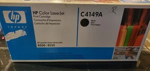 Genuine HP Color LaserJet C4149A Black Toner Cartridge 8500, 8550 OEM New Sealed - Picture 1 of 4