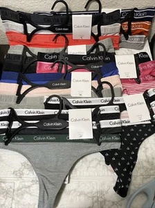 PACK DE 3 TANGAS CALVIN KLEIN ROPA INTERIOR MUJER. NUEVO CON ETIQUETA - Imagen 1 de 8