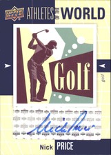 2011 Upper Deck World of Sports Athletes of the World Autograph #AWNP Nick Price