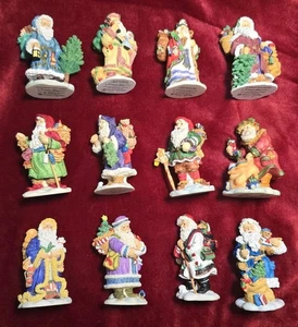 LOT OF 12 BRONSON COLLECTIBLES OLD WORLD SANTAS by KATHARINE STEVENSON 1994-95 - Bild 1 von 21