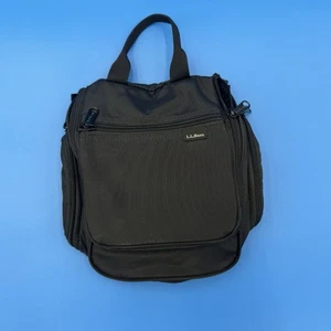 LL BEAN Nylon Travel Bag Toiletries Organizer Black Removable Shower Accessory 2 - Picture 1 of 8