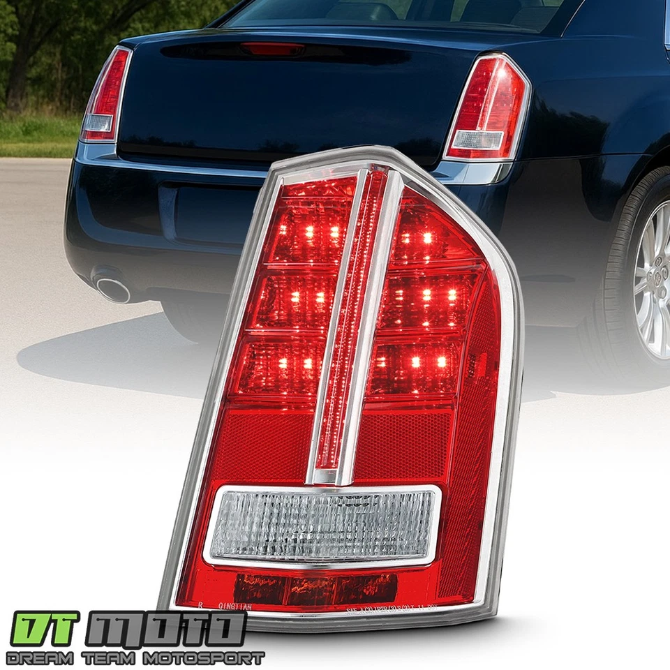 For 2011-2014 Chrysler 300 w/Chrome Accent LED Tail Light Brake Lamp - Passenger - Image 1 of 4