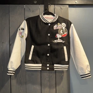 Justice Peanuts Snoopy Bomber Jacket Size Medium 10 - Picture 1 of 4