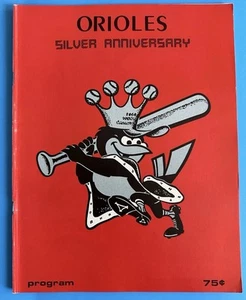 1979 Baltimore Orioles vs Texas Rangers Baseball Program Silver Anniversary - Picture 1 of 11