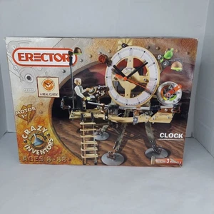 Erector #7651 Crazy Inventors Uhrenset, Meccano 2004 baut 3 Modelle echte Uhr - Bild 1 von 12