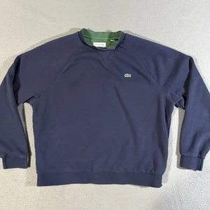 Felpa pullover girocollo donna Lacoste blu navy taglia 38 media casual - Foto 1 di 6
