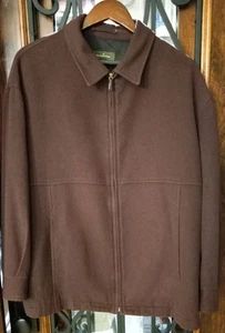 Ermenegildo Zegna 100% Cashmere BROWN Chore Coat Jacket XXL ~ Italy - Picture 1 of 15
