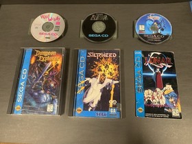 Sega Cd Lot (6) Games Tested And Working- Lunar - Woody - Robo -Silpeed-Dungeon