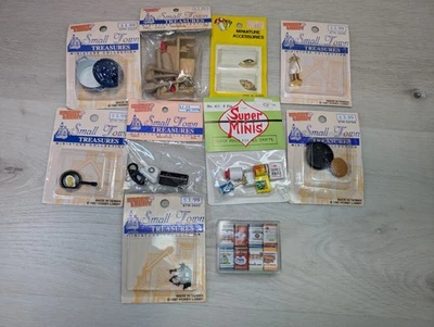 (Lot of 10) New Old Stock Dollhouse Miniatures & Accessories 1:12 Kitchenware - Image 1 of 4