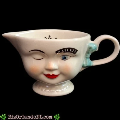 VINTAGE: Creme Irlandês Baileys Piscando Rosto de Menina Creme Cerâmico LE Colecionável 96 - Imagem 1 de 4