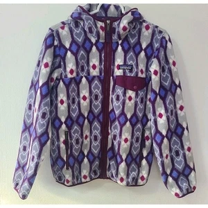 Chaqueta PATAGONIA Synchilla Para Mujer Talla S Snap T Polar Suéter Con Capucha Azteca Geo - Imagen 1 de 9
