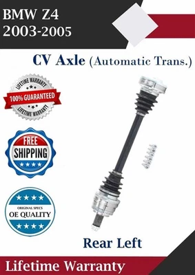 Nuevo eje CV trasero izquierdo OE para BMW Z4 2003-2005 2,5 L 3,0 L garantía de por vida Foto 1 de 4