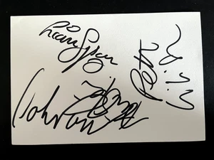 CAST - LIVERPOOL BASED INDIE BAND - FULLY SIGNED WHITE CARD - Picture 1 of 1