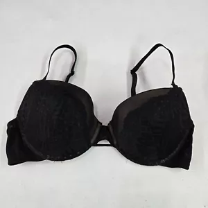 Adore Me Women Bra 34D Black Push Up Lace Underwire Adjustable Straps - Picture 1 of 9