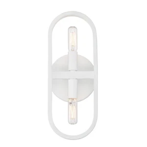 Designers Fountain Carousel 2 Light Wall Sconce, Matte White - D254C-2WS-MW - Picture 1 of 1