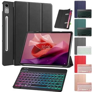 For Lenovo Tab P12/Xiaoxin Pad Pro 12.7'' 2023 Keyboard Leather Smart Cover Case - Picture 1 of 61