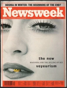 NEWSWEEK International Magazine MADONNA Sex Voyeurism November 2 1992 - Picture 1 of 3