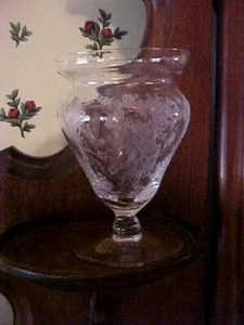 VTG Cambridge ROSE POINT Footed Marmalade #157 NO LID - Picture 1 of 2