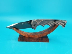 CRKT 1096K Tiny Tighe Breaker Assisted Open Plain Edge Folding Pocket Knife! - Picture 1 of 12