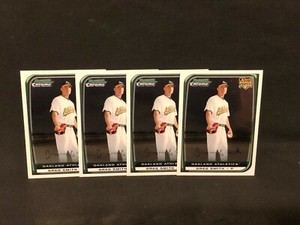 2008 Bowman Chrome Greg Smith Rookie Card RC (208) - Lot of 4x ATHLETICS