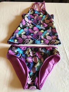 Venta al por mayor Merchandisers Niñas GRANDE 10-12 Púrpura Tankini & Bottoms Set de Natación - Imagen 1 de 5