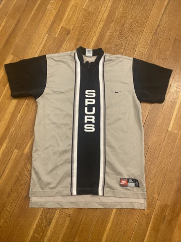 NBA Authentics San Antonio Spurs Team Nike Jersey XL Warm Up Shooting Shirt VTG Cover