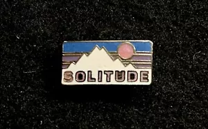 Alfiler de esquí SOLITUDE insignia UTAH estación esquí recuerdo solapa de viaje - Imagen 1 de 3