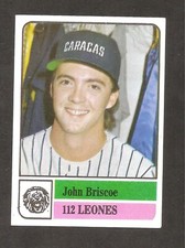 John Briscoe 1991-92 Venezuelan Winter League Sticker #112