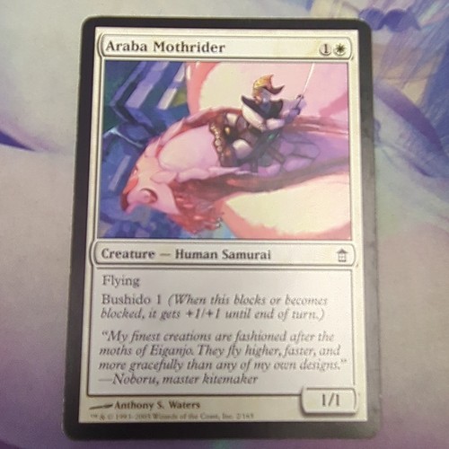 Magic The Gathering Saviors Of Kamigawa Araba Mothrider 2/165 | eBay