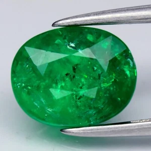 💎 1.42ct 7.7x6mm Oval Green Emerald - Unheated, Colombia Gem - Imagen 1 de 4
