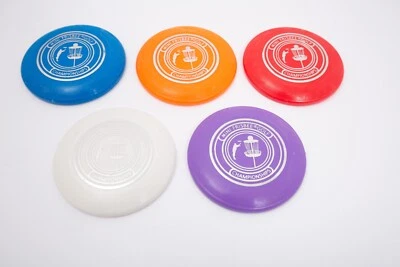 Wham-O Mini Frisbee Golf Championship Discs Red Purple Orange Blue Whammo 2010 - Image 1 of 4