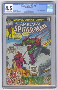 Amazing Spider-Man #122 CGC 4.5 Marvel Comic 1973 Romita Death Green Goblin - Picture 1 of 2