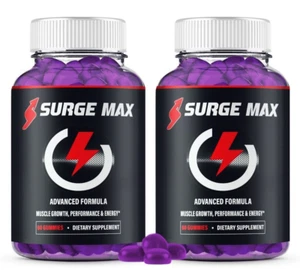 (2 Pack) Surge Max Gummies, SurgeMax Performance Support - Picture 1 of 7