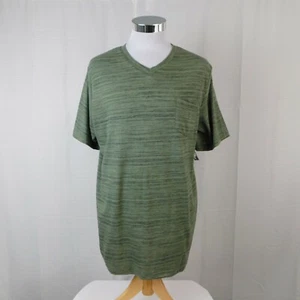 OT Revolution Men's Short Sleeve Cotton Blend V-Neck T-Shirt - Green, XL #1556 - Picture 1 of 4